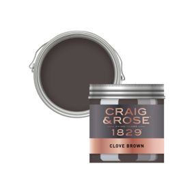 Craig & Rose 1829 Clove Brown Chalky Emulsion paint, 50ml Tester pot