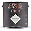 Craig & Rose 1829 Dutch White Chalky Emulsion paint, 2.5L