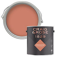 Craig & Rose 1829 Etruscan Red Chalky Emulsion paint, 2.5L