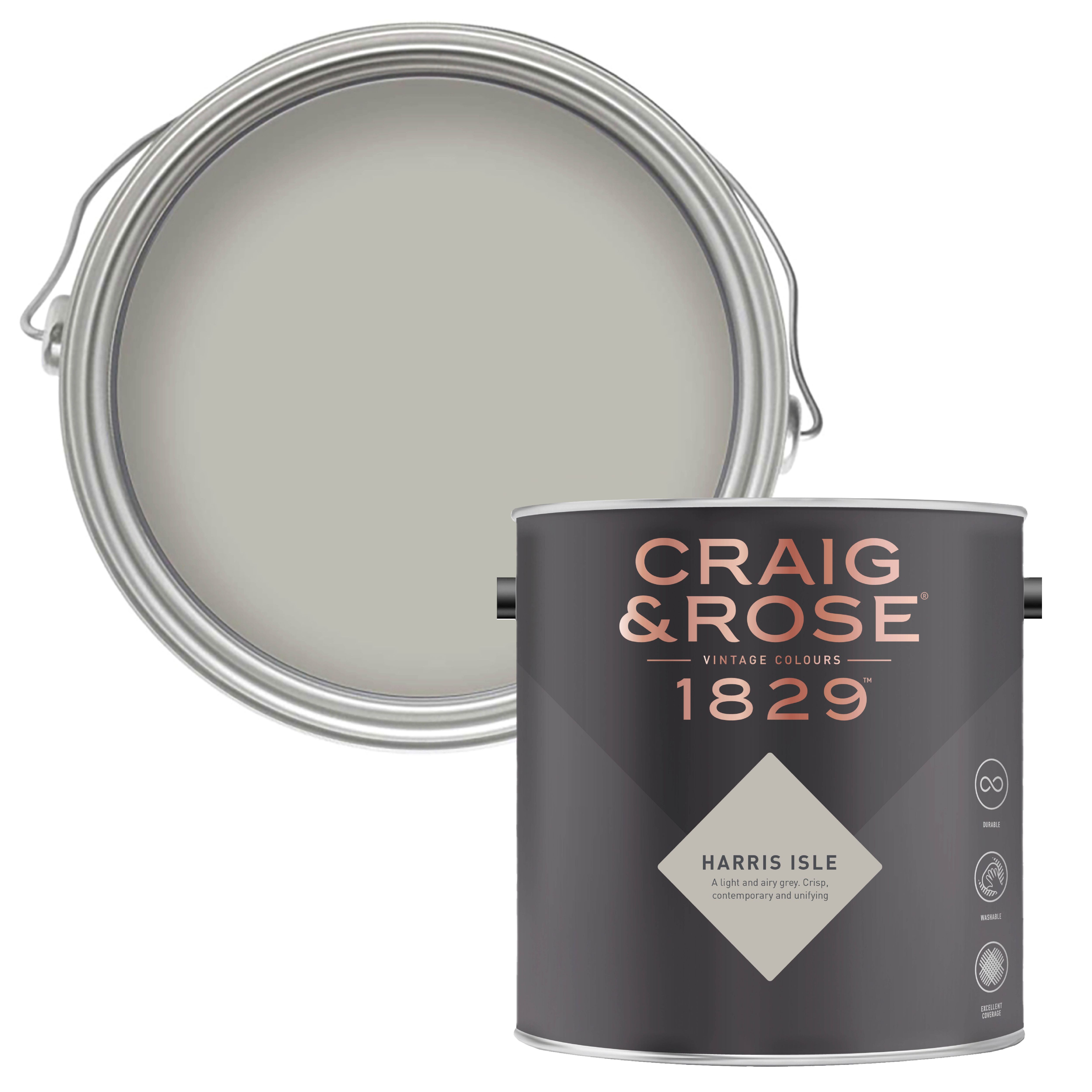 Craig & Rose 1829 Harris Isle  Chalky Emulsion paint, 2.5L