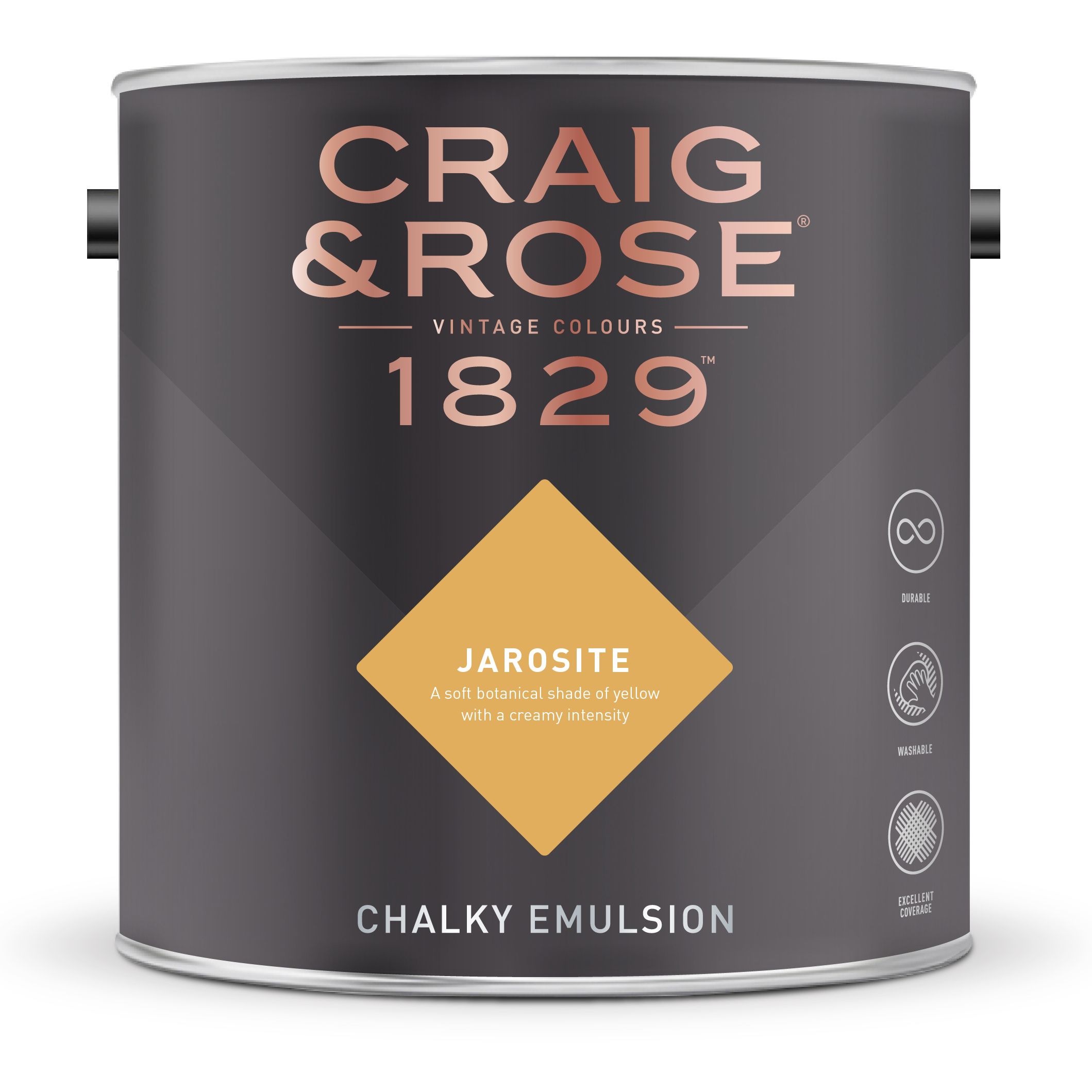 Craig & Rose 1829 Jarosite  Chalky Emulsion paint, 2.5L