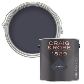 Craig & Rose 1829 Lido Blue Chalky Emulsion paint, 2.5L