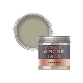 Craig & Rose 1829 Olive Laque Chalky Emulsion paint, 50ml Tester pot