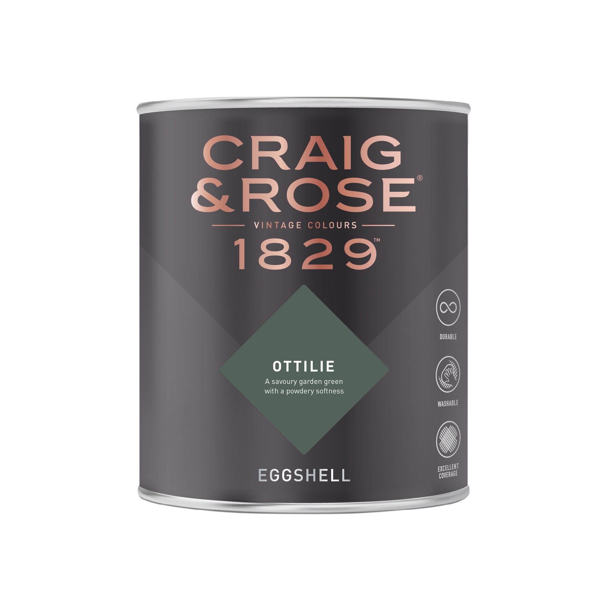 Craig & Rose 1829 Ottilie Eggshell Wall paint, 750ml