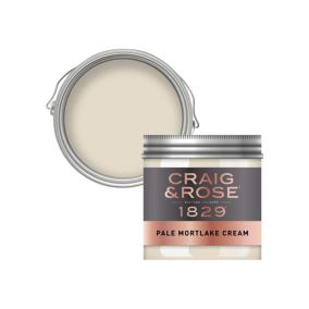 Craig & Rose 1829 Pale Mortlake Cream Chalky Emulsion paint, 50ml Tester pot