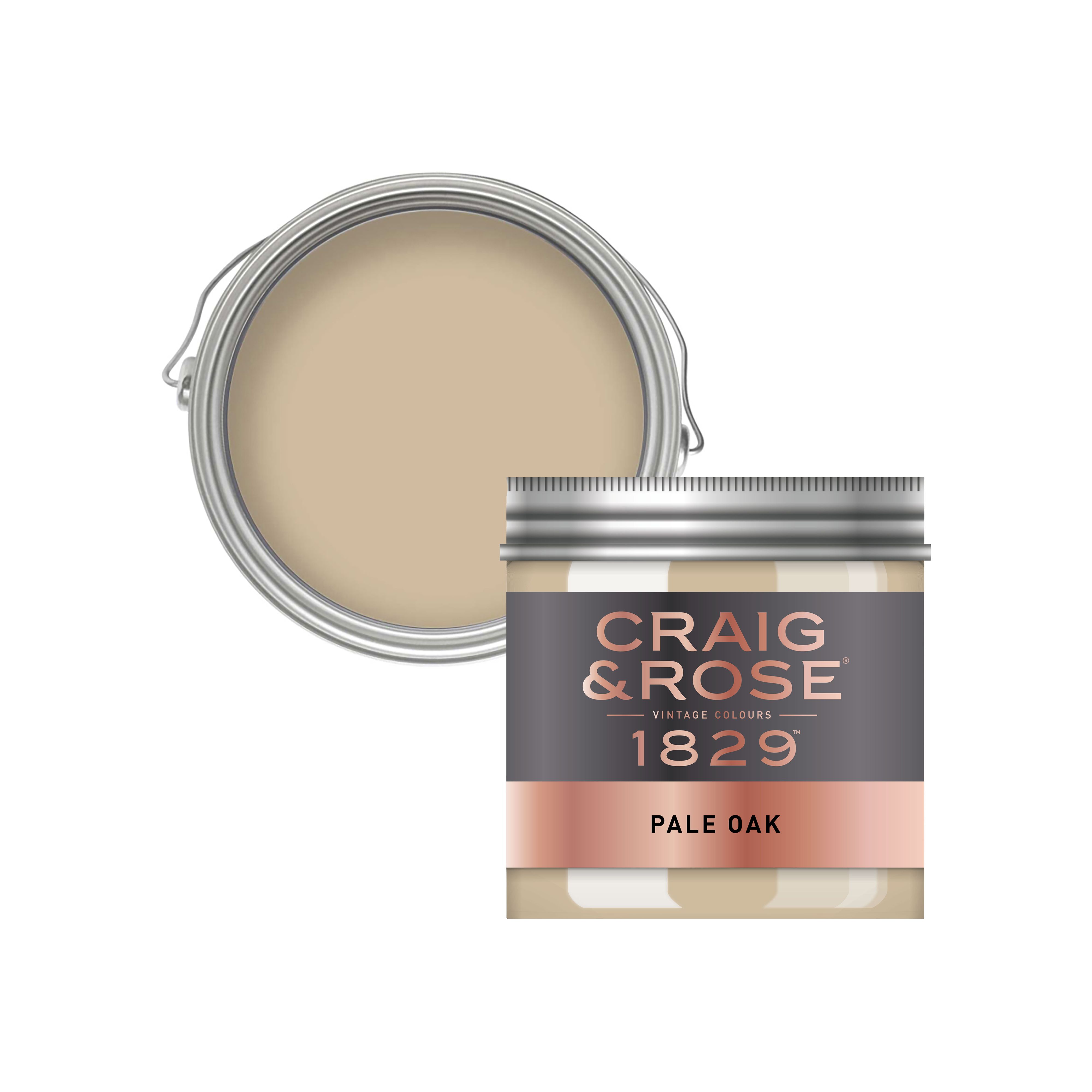 Craig & Rose 1829 Pale Oak Chalky Emulsion paint, 50ml