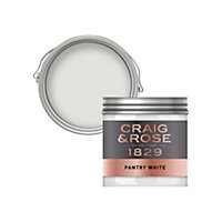 Craig & Rose 1829 Pantry White Chalky Emulsion paint, 50ml Tester pot