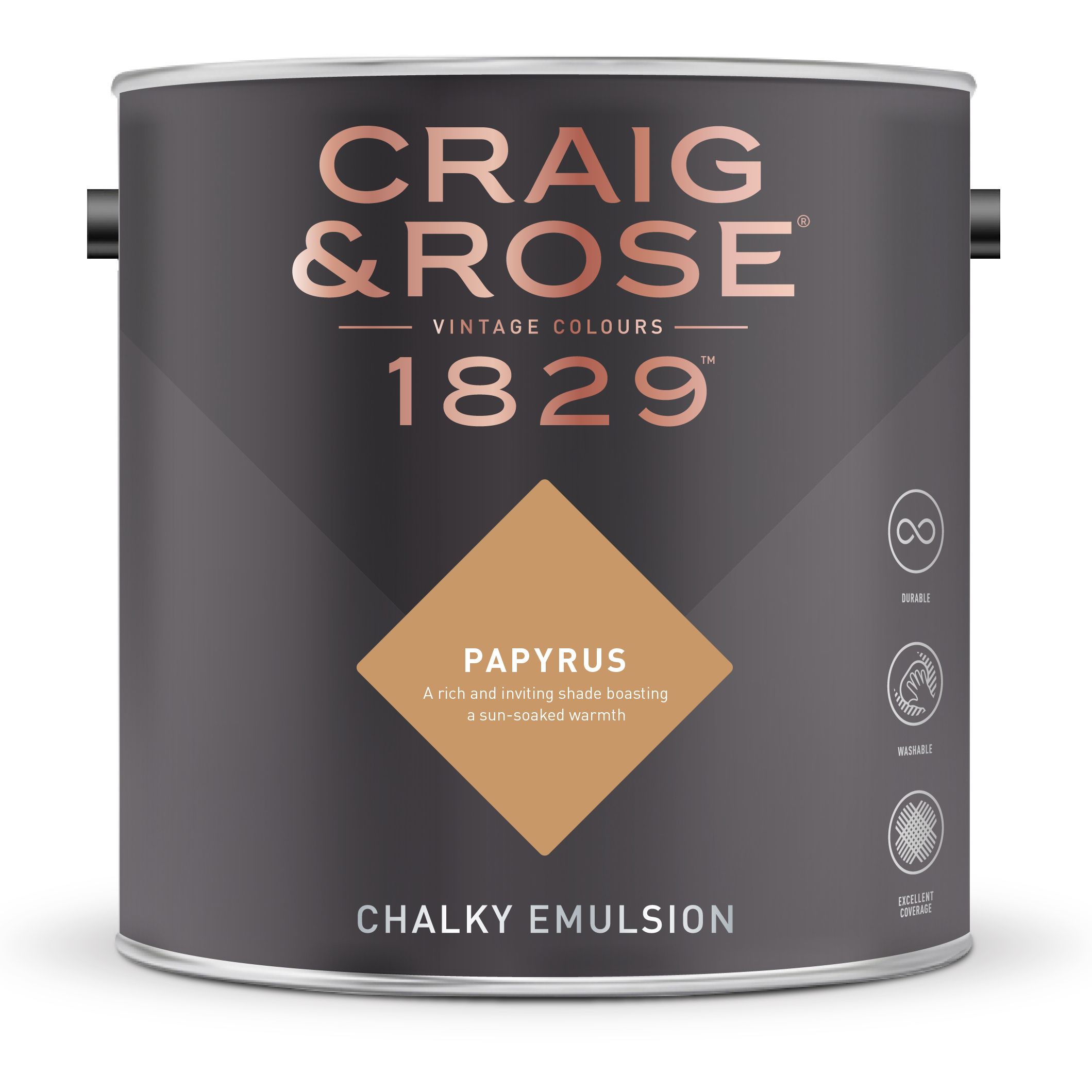 Craig & Rose 1829 Papyrus Chalky Emulsion paint, 2.5L