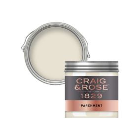 Craig & Rose 1829 Parchment Chalky Emulsion paint, 50ml Tester pot