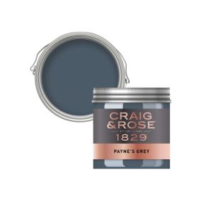 Craig & Rose 1829 Payne's Grey Chalky Emulsion paint, 50ml Tester pot