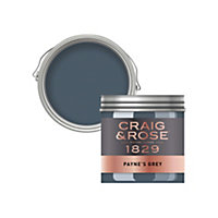 Craig & Rose 1829 Payne's Grey Chalky Emulsion paint, 50ml