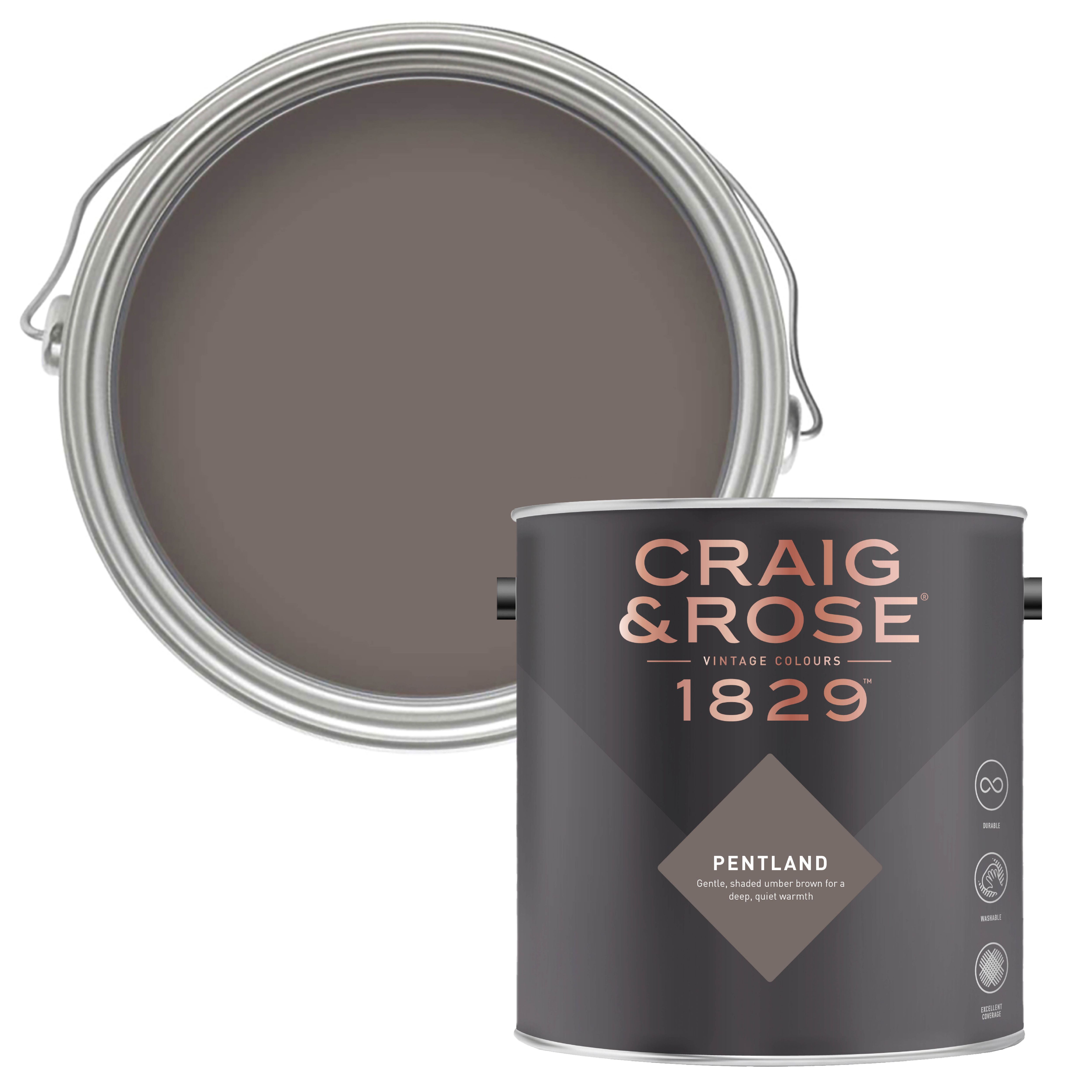 Craig & Rose 1829 Lady Emma Chalky Emulsion paint, 2.5L | DIY at B&Q 