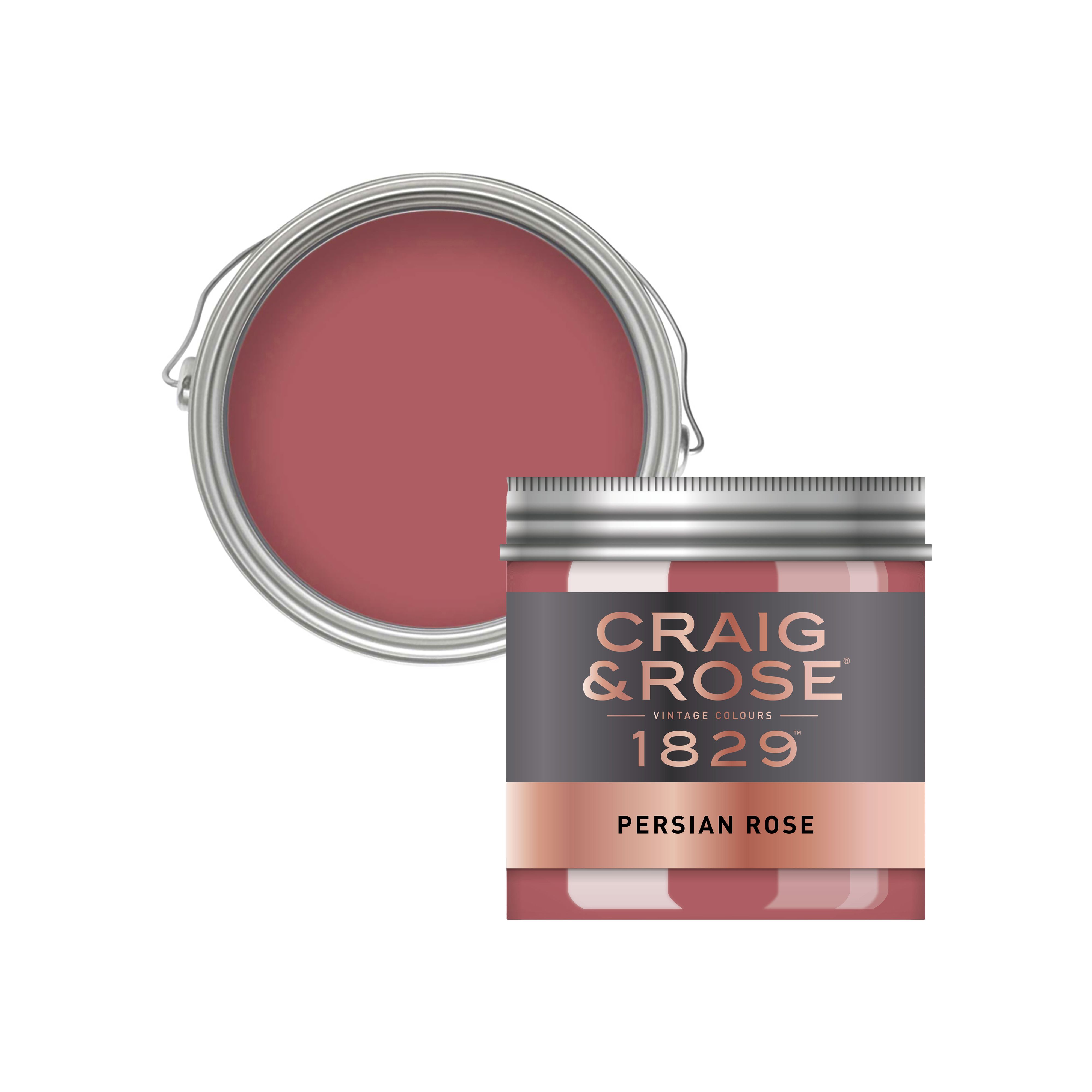 Craig & Rose 1829 Persian Rose Chalky Emulsion paint, 50ml Tester pot DIY at B&Q