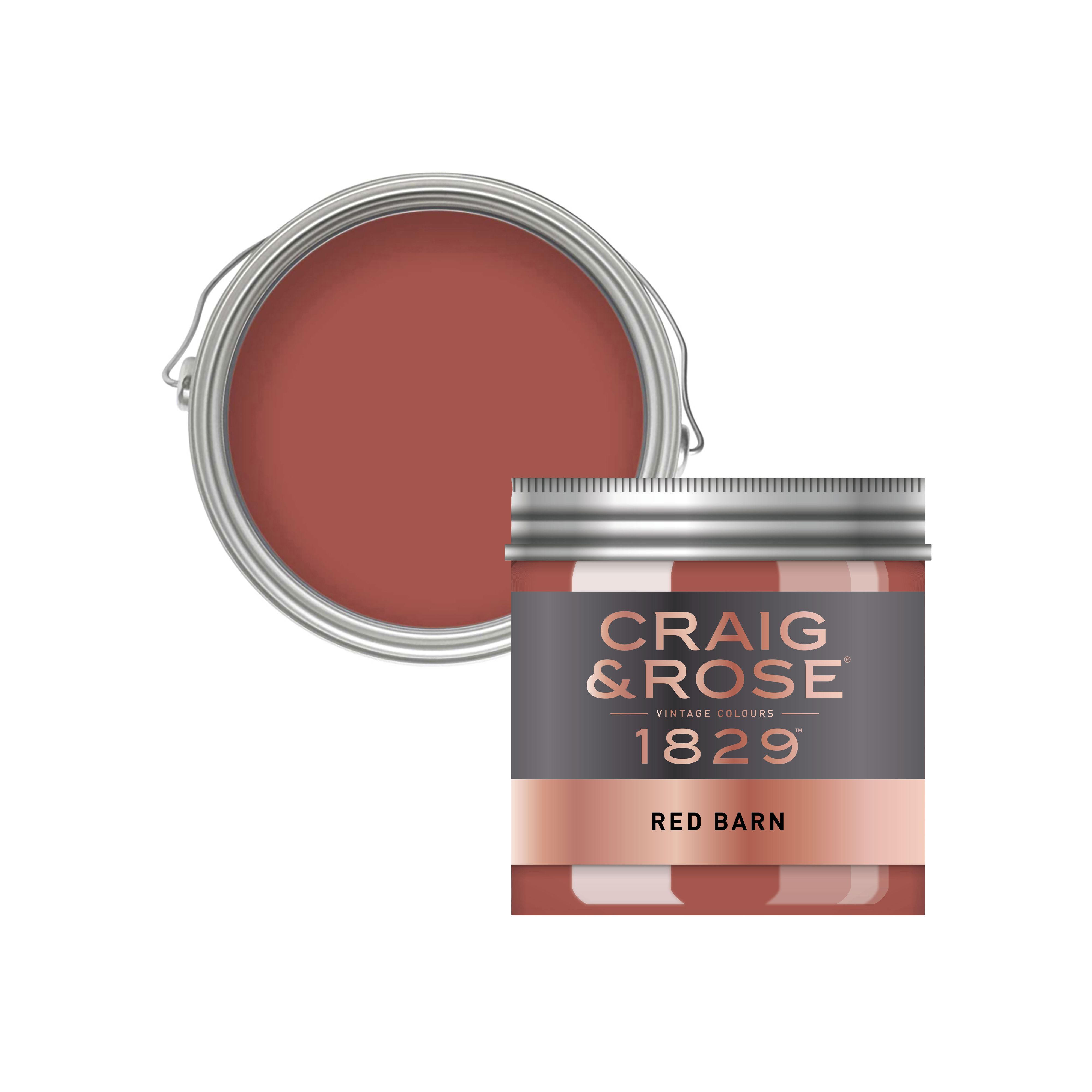 Craig & Rose 1829 Red Barn Chalky Emulsion paint, 50ml