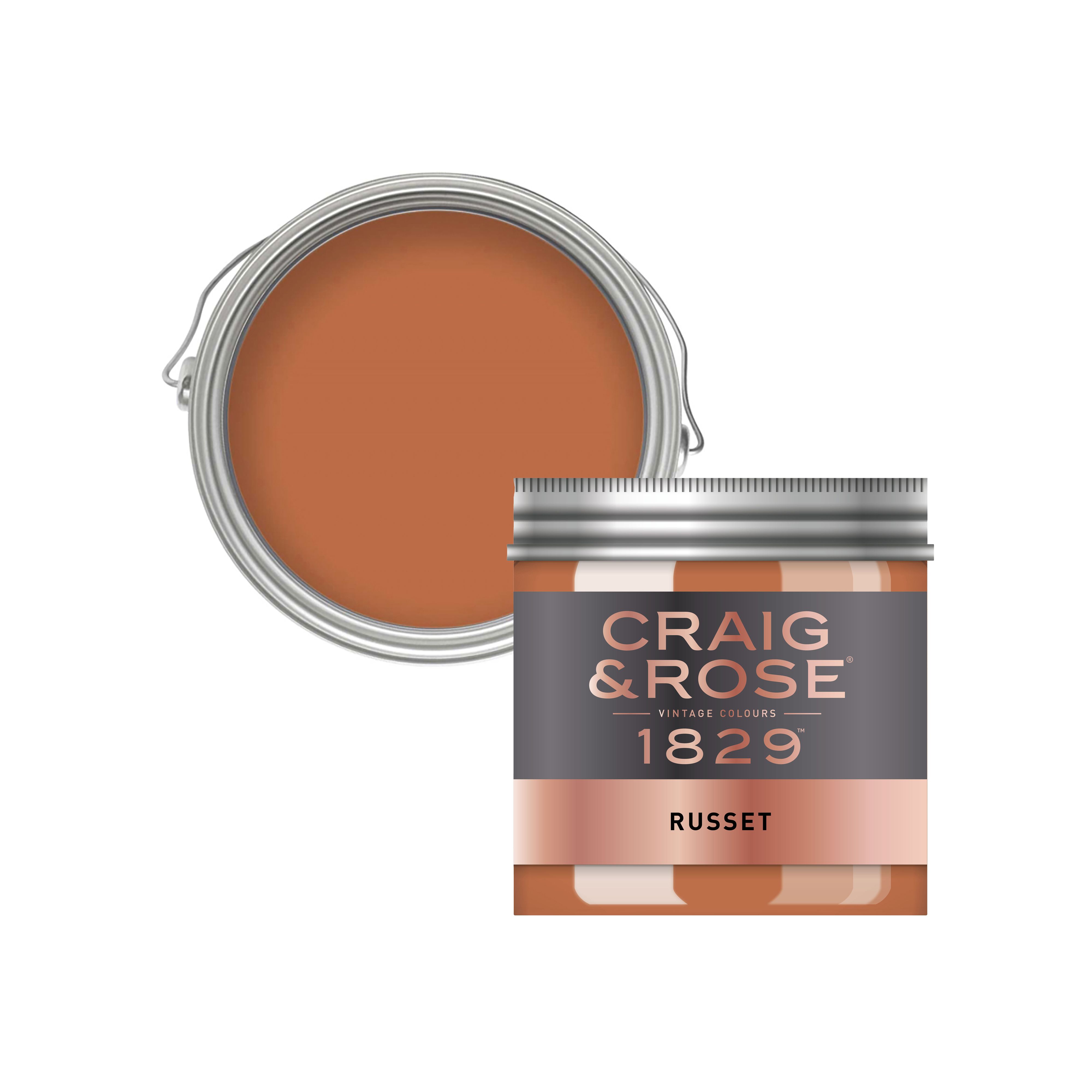 Craig & Rose 1829 Russet Chalky Emulsion paint, 50ml Tester pot DIY at B&Q