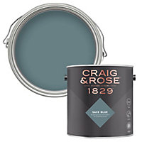 Craig & Rose 1829 Saxe Blue Chalky Emulsion paint, 2.5L