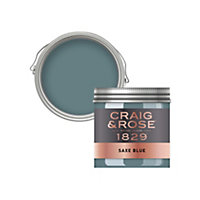 Craig & Rose 1829 Saxe Blue Chalky Emulsion paint, 50ml
