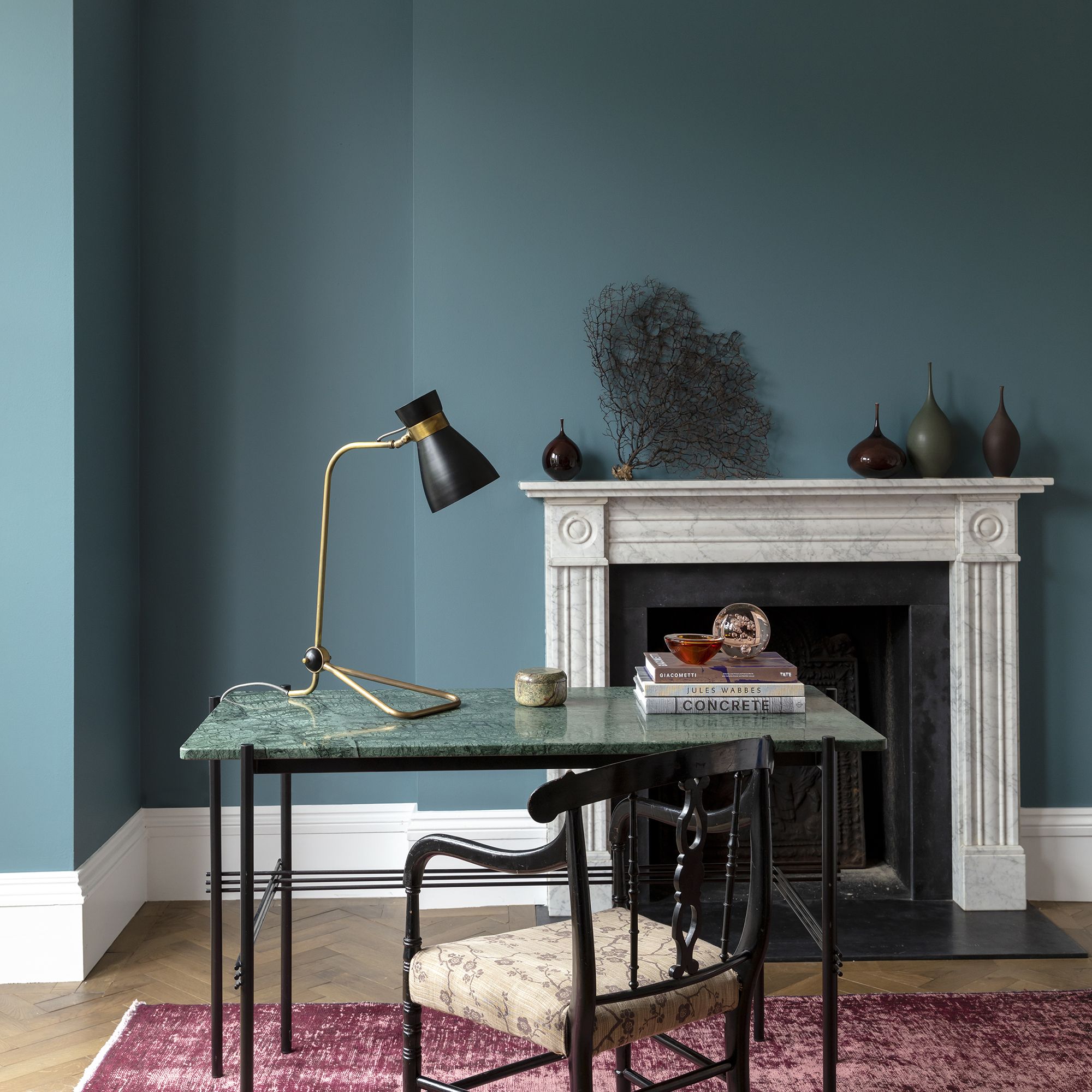 Craig & Rose 1829 Saxe Blue Eggshell Wall paint, 750ml