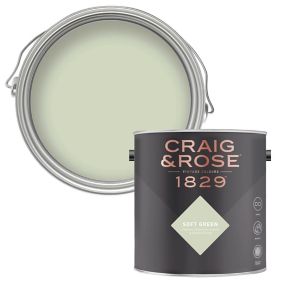 Craig & Rose 1829 Soft Green Chalky Emulsion paint, 2.5L