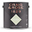 Craig & Rose 1829 Soft Green Chalky Emulsion paint, 2.5L