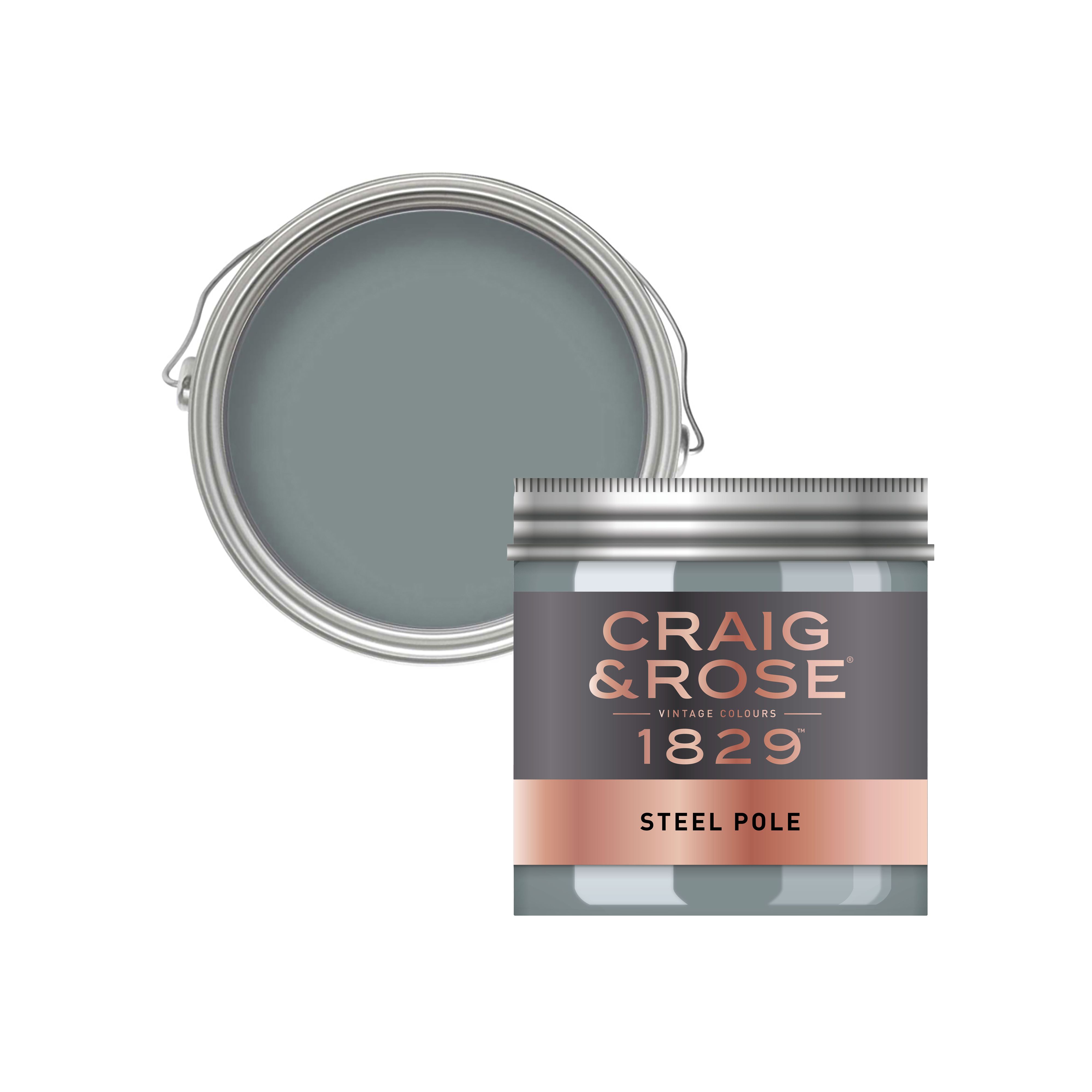 Craig & Rose 1829 Steel Pole Chalky Emulsion paint, 50ml