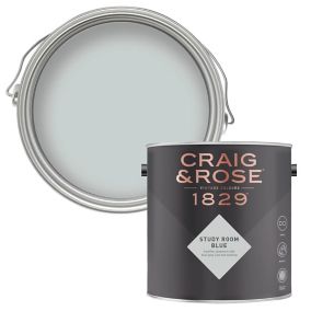 Craig & Rose 1829 Study Room Blue Chalky Emulsion paint, 2.5L