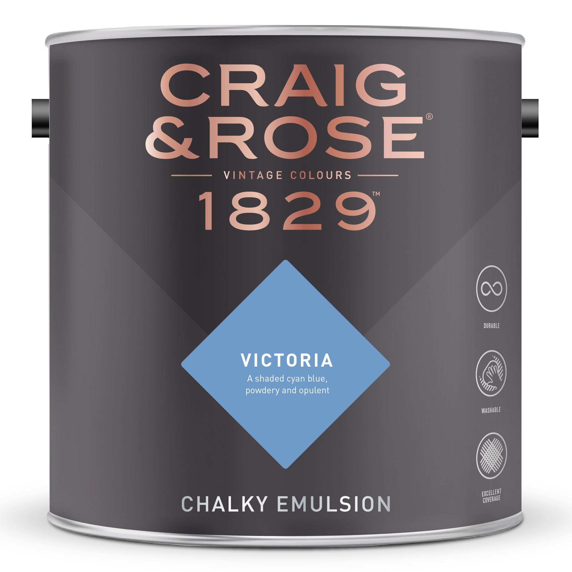 Craig & Rose 1829 Victoria  Chalky Emulsion paint, 2.5L