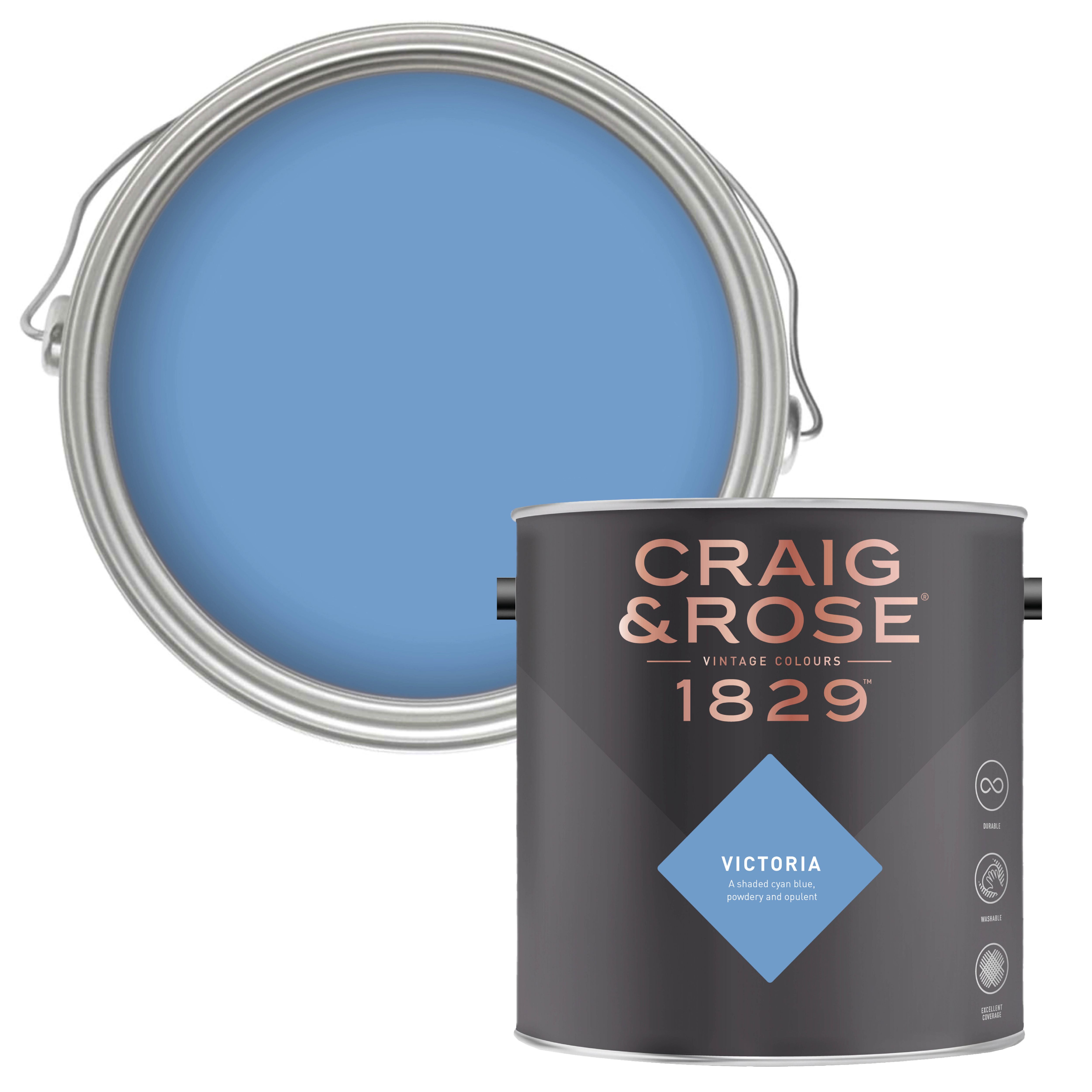 Craig & Rose 1829 Victoria  Chalky Emulsion paint, 2.5L