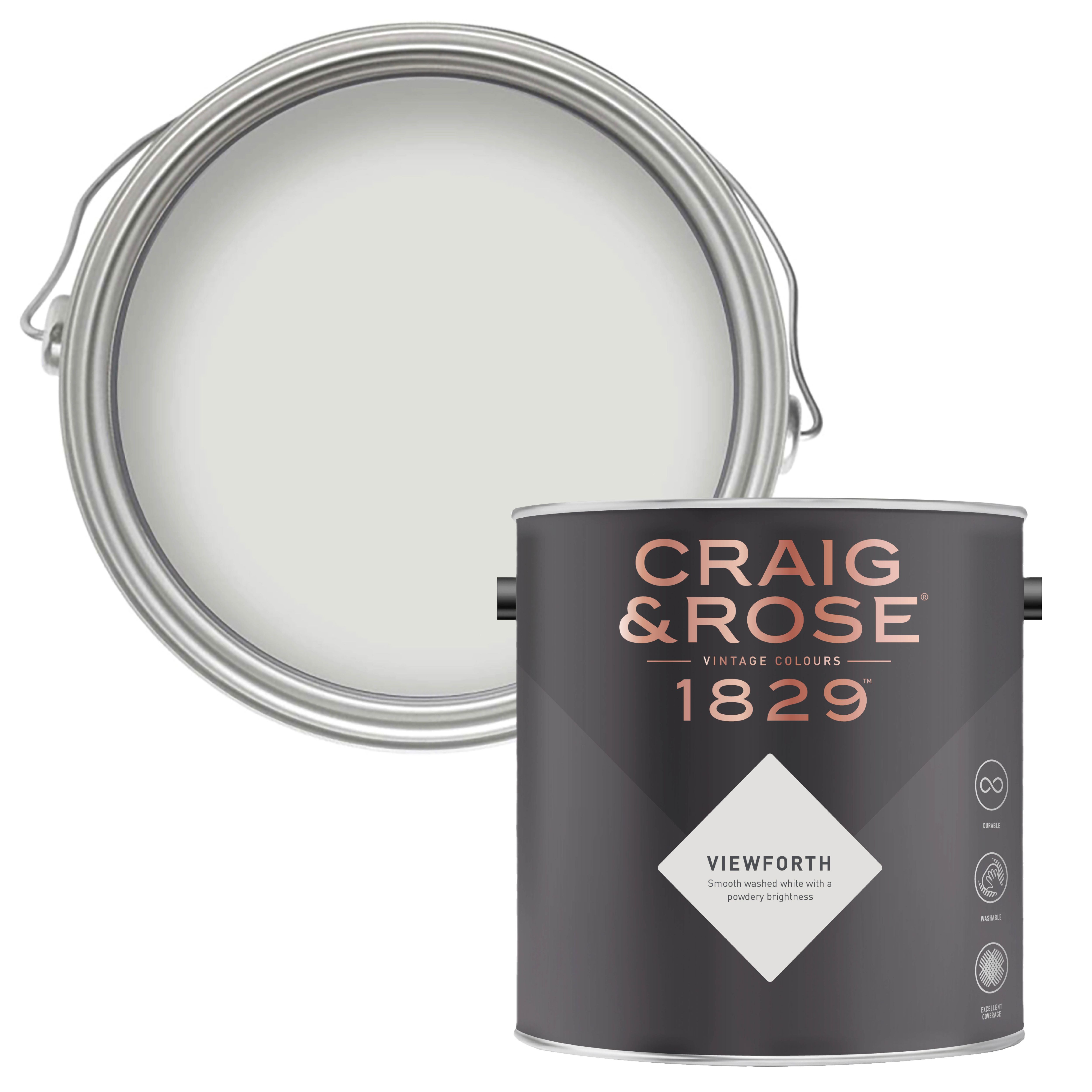 Craig & Rose 1829 Lady Emma Chalky Emulsion paint, 2.5L | DIY at B&Q 