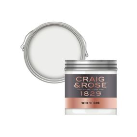 Craig & Rose 1829 White Doe Chalky Emulsion paint, 50ml Tester pot