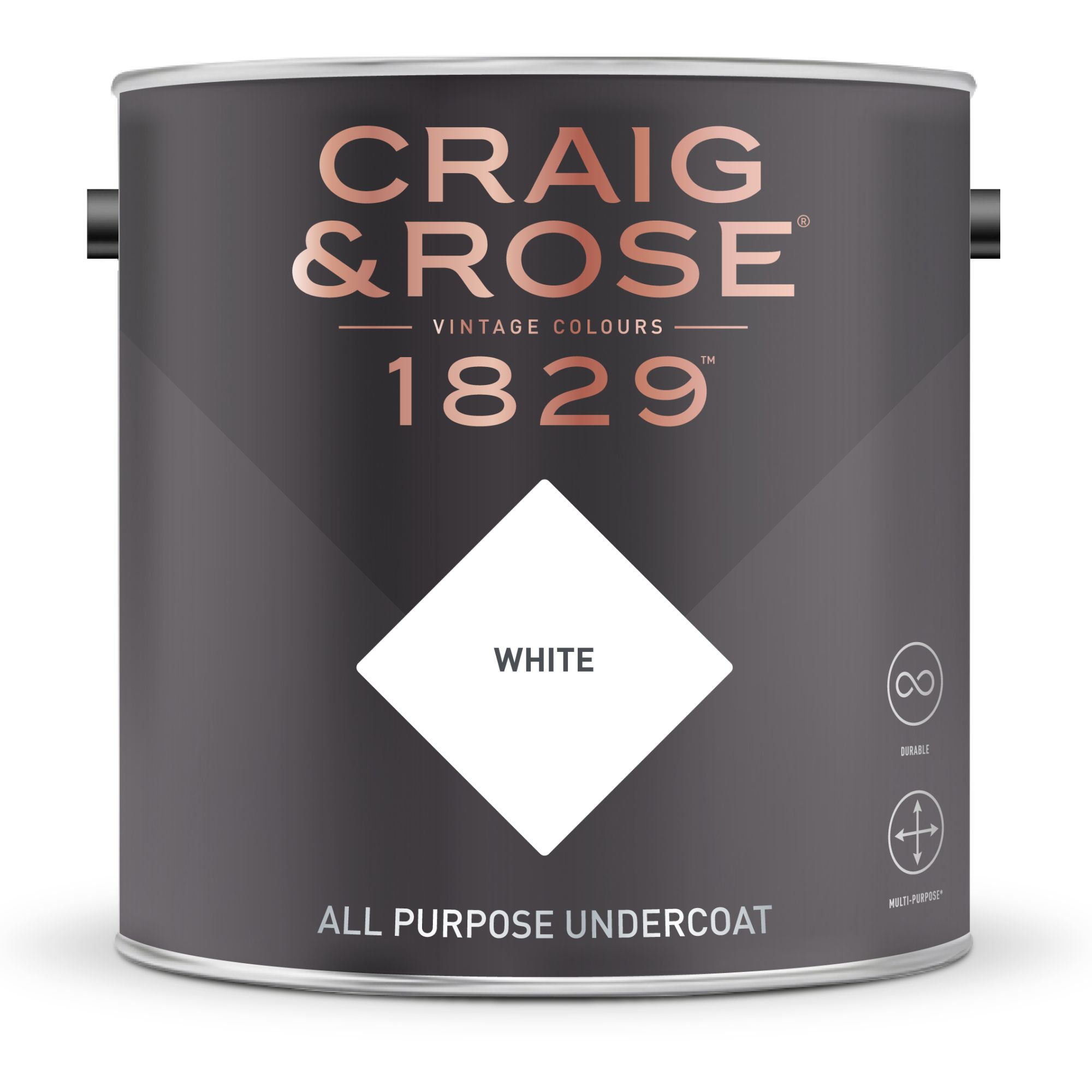 Craig & Rose 1829 White  Matt Multi-surface Primer & undercoat, 2.5L