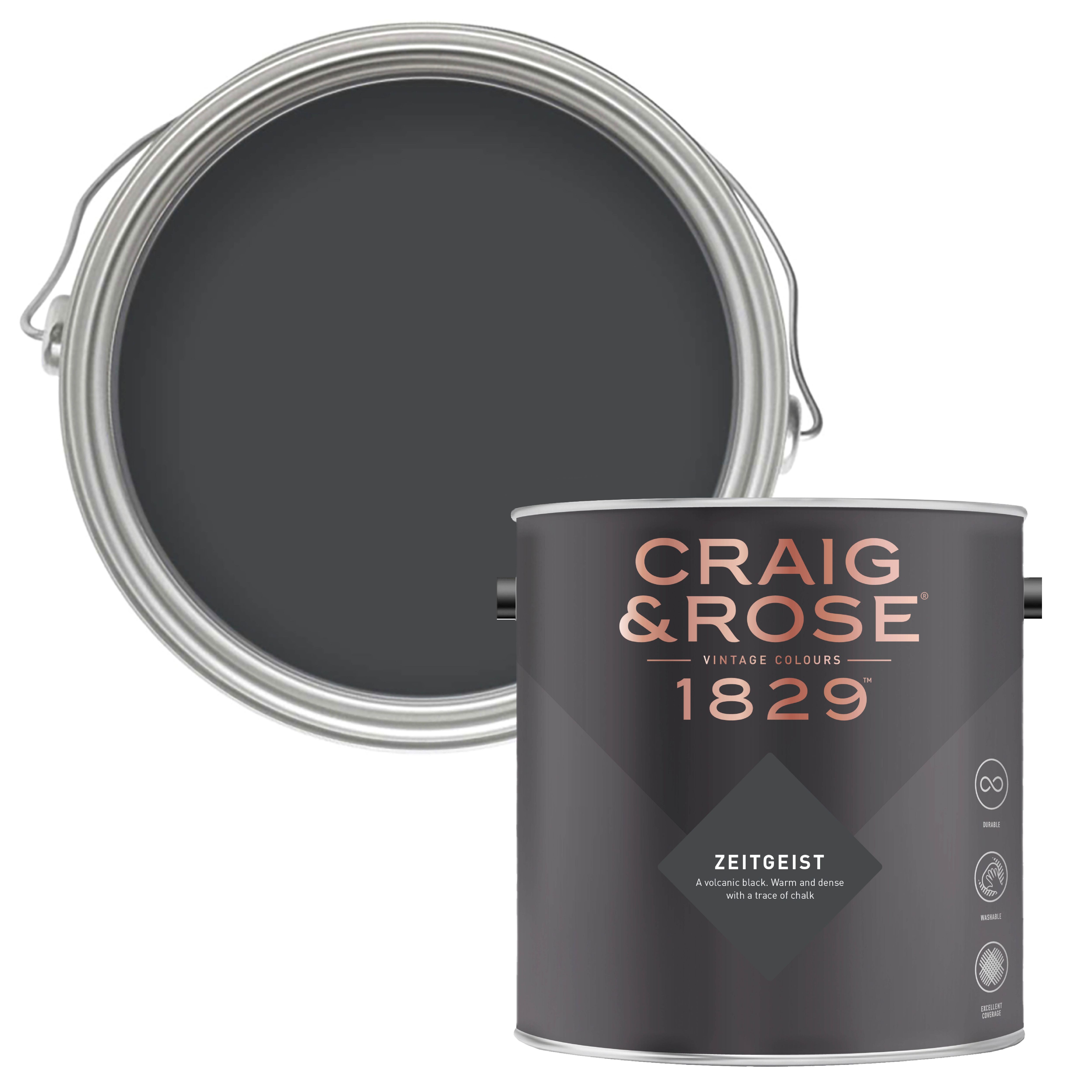 Craig & Rose 1829 Zeitgeist Eggshell Wall paint, 750ml