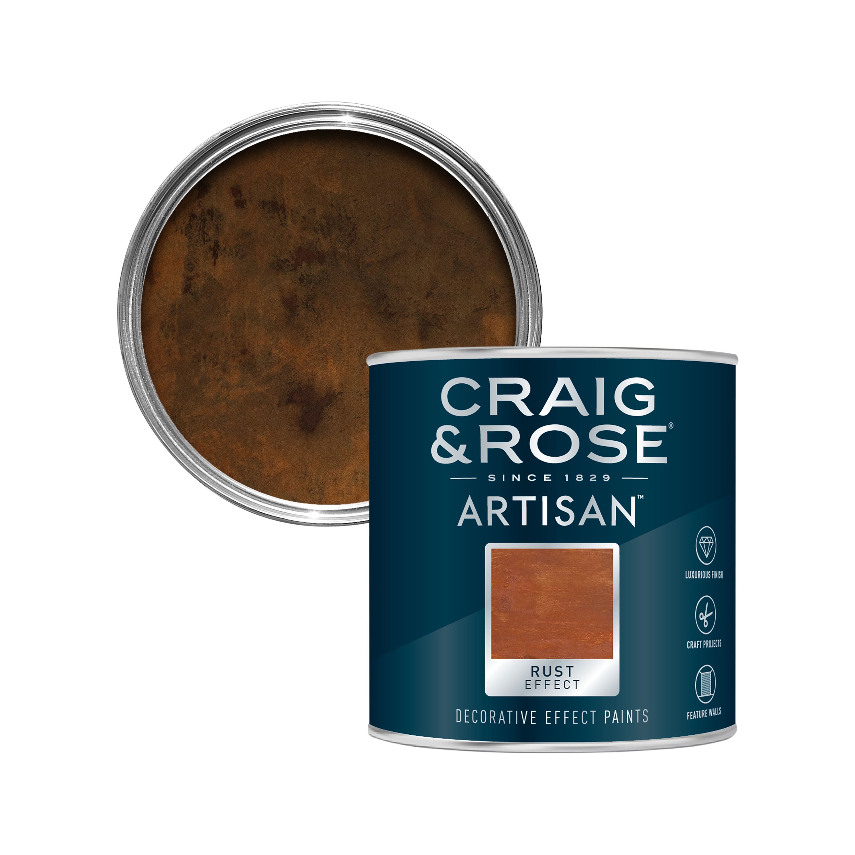 Craig & Rose Artisan Rust Textured effect Matt Topcoat Special effect