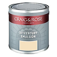 Craig & Rose Authentic period colours Adam cream Flat matt Emulsion paint, 2.5L