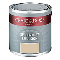 Craig & Rose Authentic period colours Caenstone Flat matt Emulsion paint, 2.5L