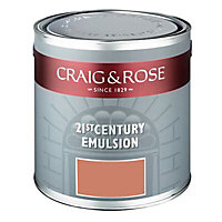 Craig & Rose Authentic period colours Etruscan Flat matt Emulsion paint, 2.5L