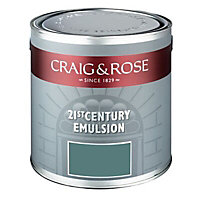 Craig & Rose Authentic period colours French turquoise Flat matt Emulsion paint, 2.5L