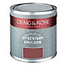 Craig & Rose Authentic period colours Osborne maroon Flat matt Emulsion paint, 2.5L