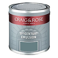 Craig & Rose Authentic period colours Saxe blue Flat matt Emulsion paint, 2.5L