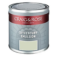 Craig & Rose Authentic period colours Soft green Flat matt Emulsion paint, 2.5L