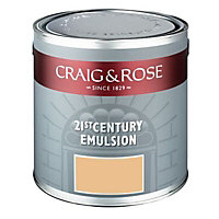 Craig & Rose Authentic period colours Tang yellow Flat matt Emulsion paint, 2.5L