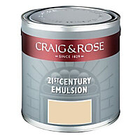 Craig & Rose Authentic period colours Vellum parchment Flat matt Emulsion paint, 2.5L