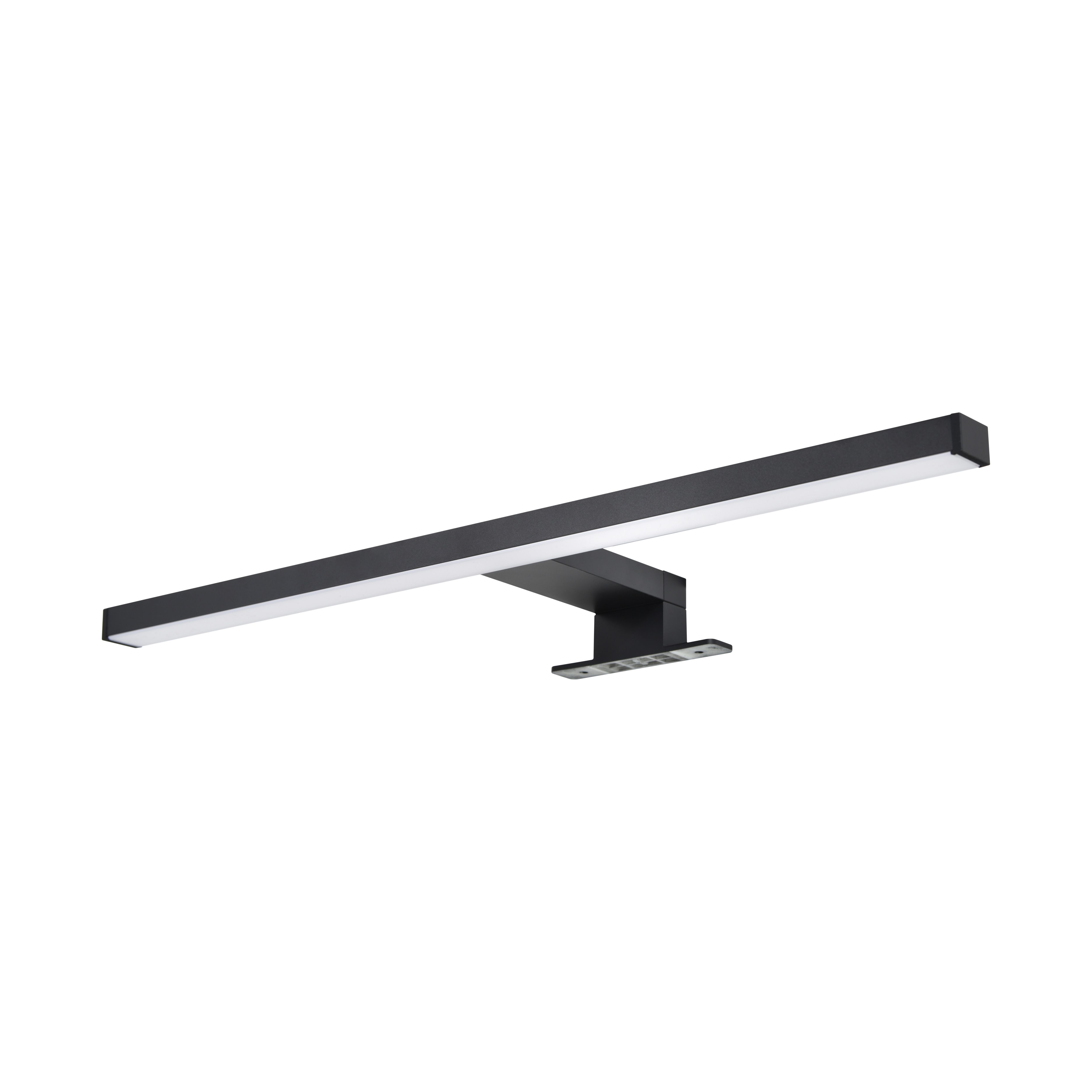 Craven Matt Black Wired LED Bathroom wall light