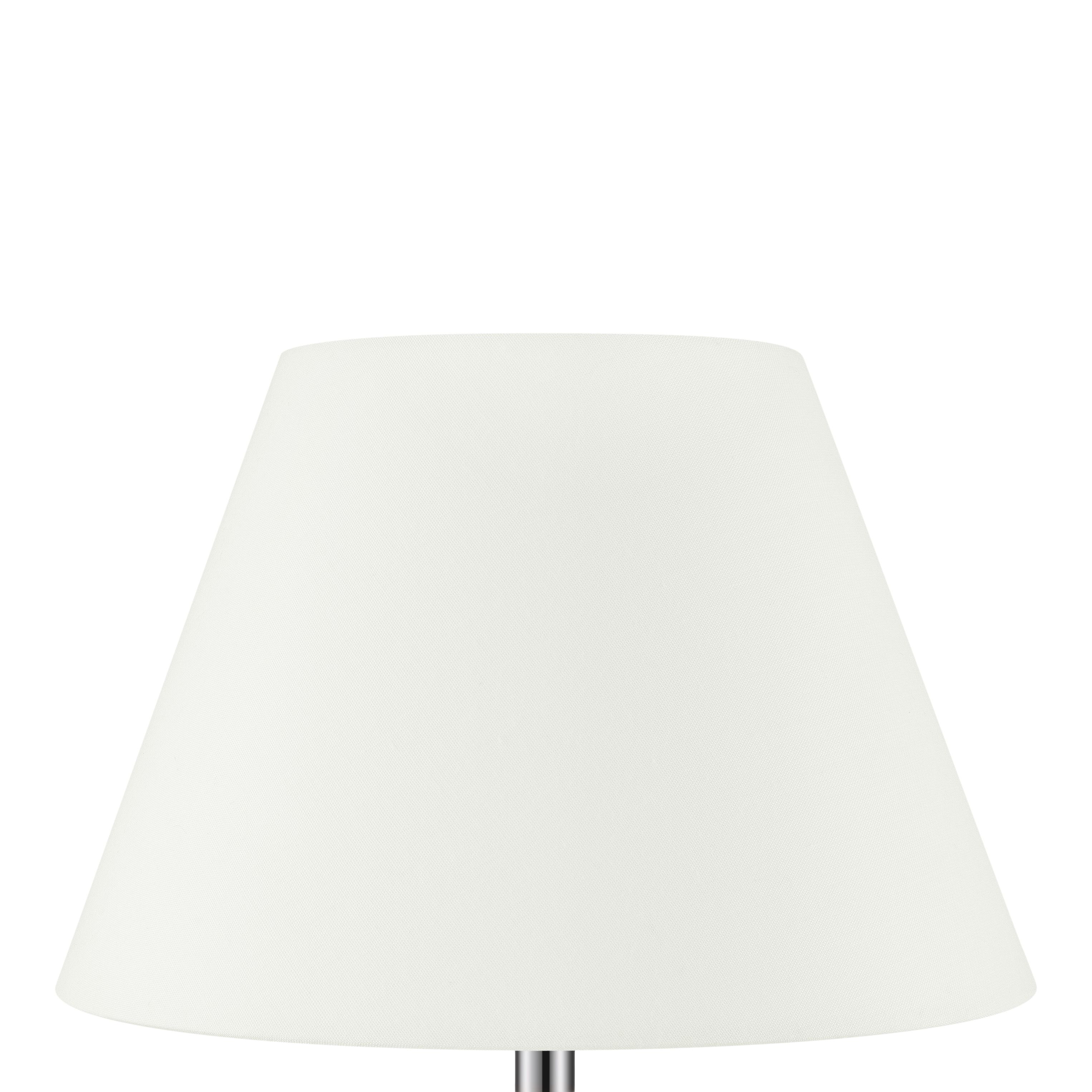 Cream & Clear Glass LED Table lamp