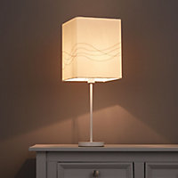 Cream Embroidered Light shade (D)200mm