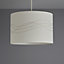 Cream Embroidered Light shade (D)310mm
