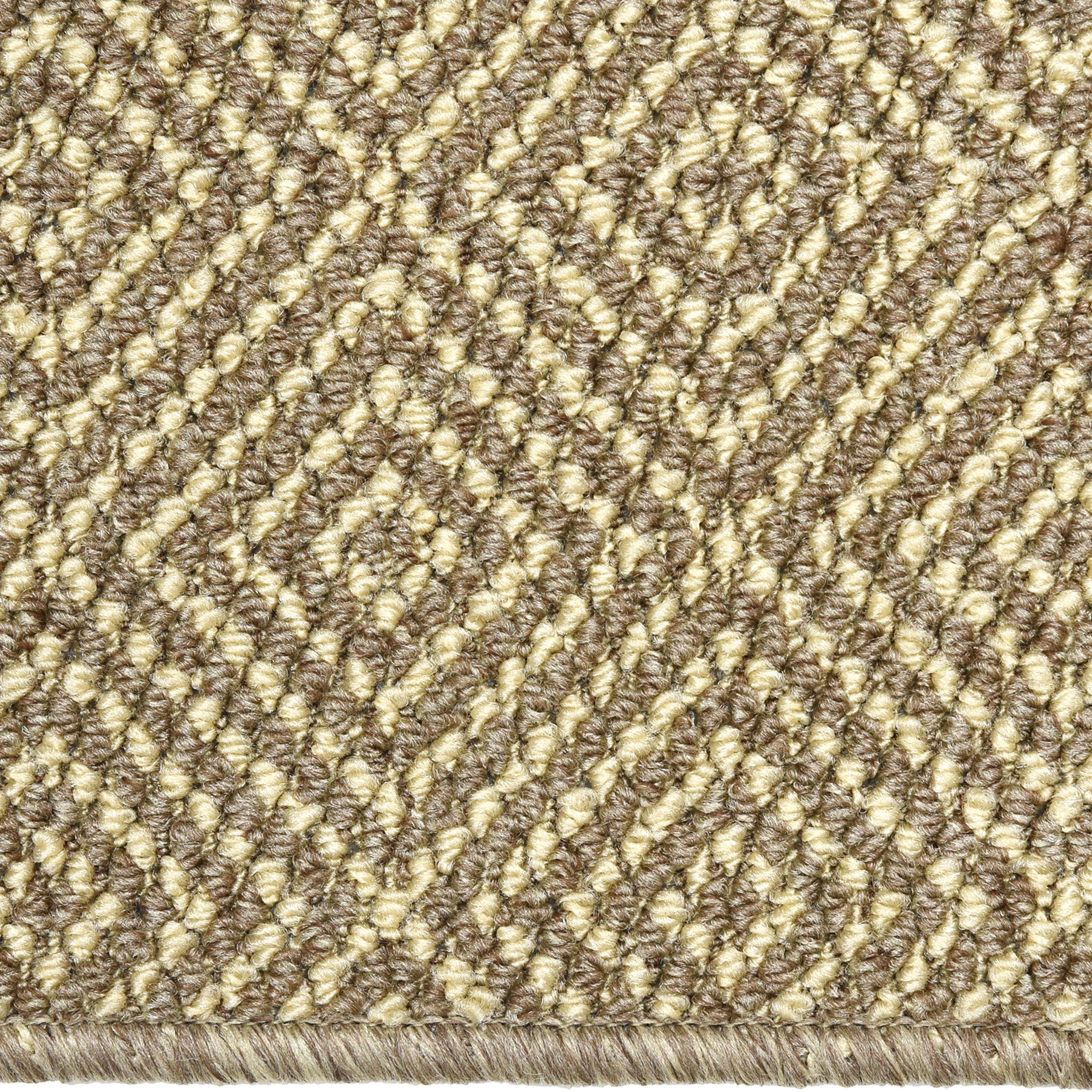 Cream & mocha Diamond Heavy duty Mat, 90cm x 57cm