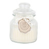 Cream Ornate glass Warm vanilla Jar candle