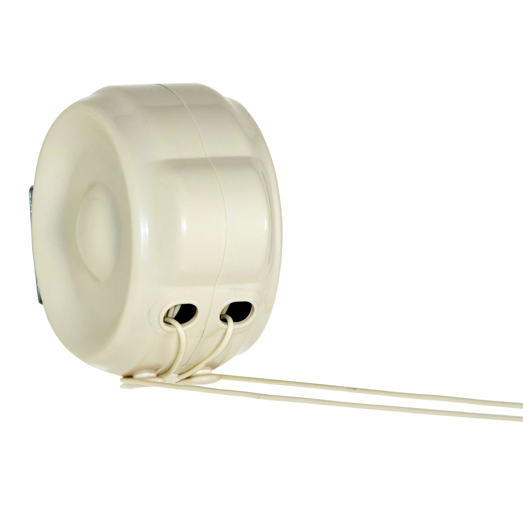 Cream Plastic Retractable Washing line, 30m