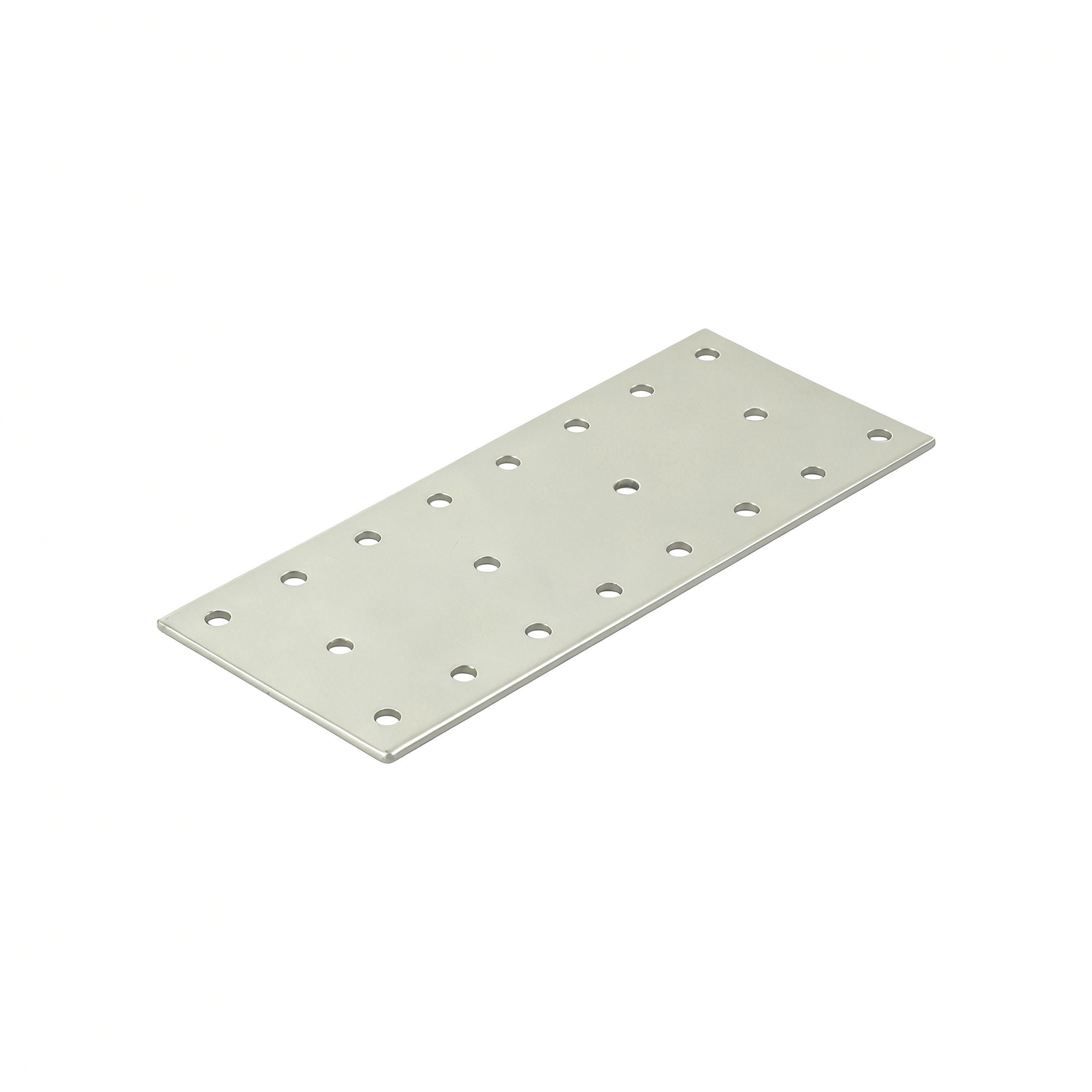 Cream Powder-coated Steel Perforated plate (L)140mm (W)60mm (T)1.5mm